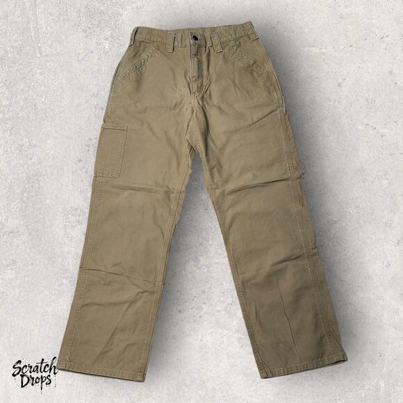 Carhartt Men’s B324 DKH Relaxed Fit Work Pants Size 32X30 Khaki Beige Work Pants - Picture 1 of 3